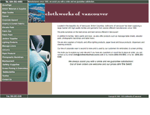 Tablet Screenshot of clothworksofvancouver.com